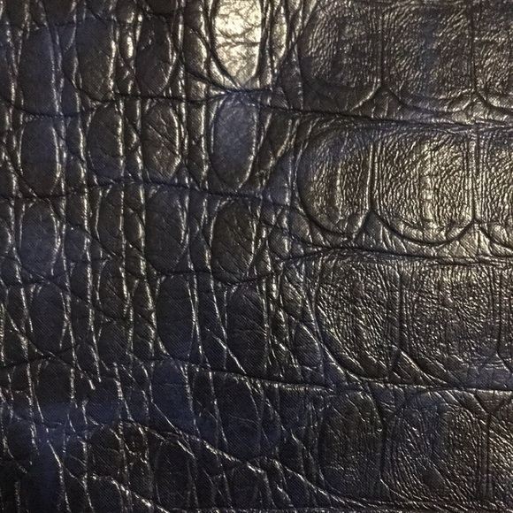 Final Drop NEW Croc Faux Leather Side Pleated Royal Mini Skirt S M - Picture 6 of 7